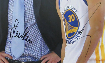 Steph Curry/Steve Kerr Dual-Autographed 11X14