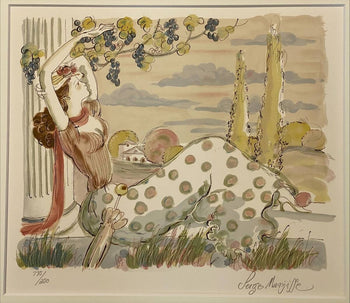 Serge Marjisse Original Lithograph Print Ed250 Signed Framed French Art
