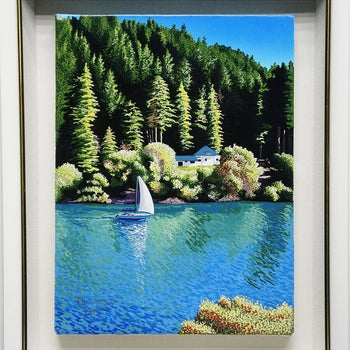 Robert Blumhagen Unique Original Painting Acrylic On Canvas Signed Framed