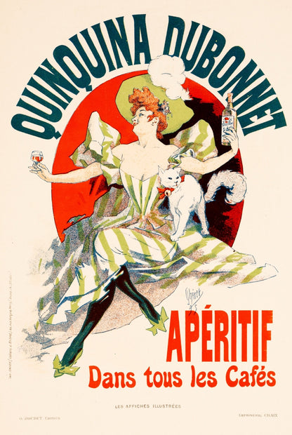 Quinquina Dubonnet Jules Cheret For Affiches Illustrees 1896 Original