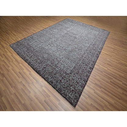 9'X12'2" Red Mamluk Design 14Th Century Influence Hand Knotted Wool Rug