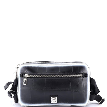 Givenchy Bum Bag Crocodile Embossed Leather