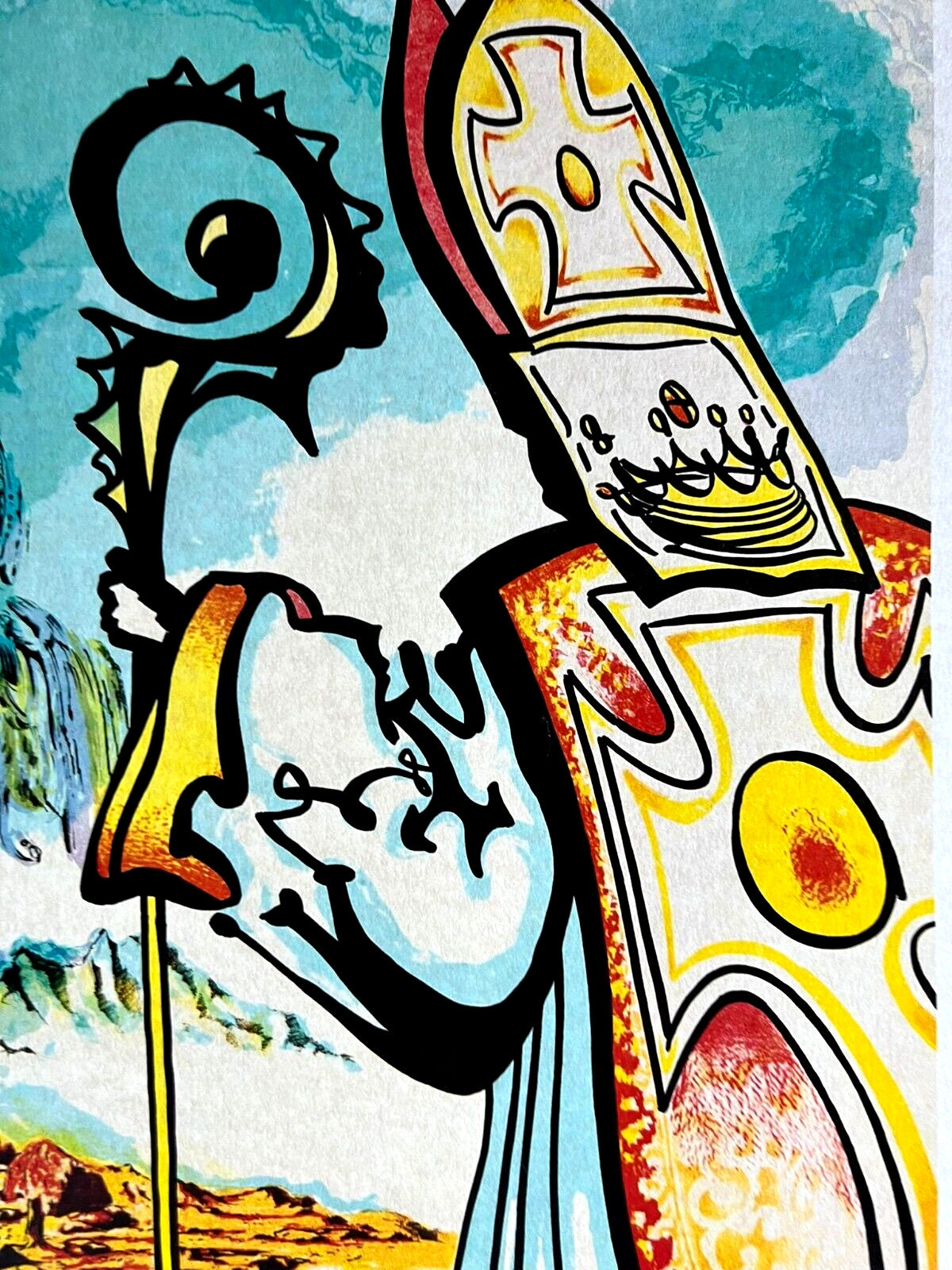 Salvador-Dal Lithograph Handmade Coa Signed Pen Numbered Pencil Crayon