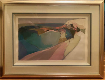 Jeanette Swofford (American) Original Painting Acrylic On Paper Signed Abstract