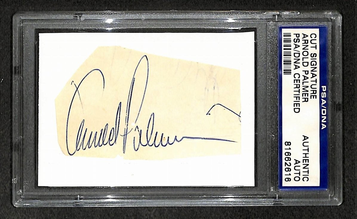 Arnold Palmer Signed/ Autographed Cut Signature Golf HOF PSA/ DNA 210744