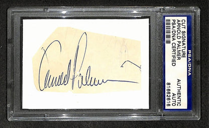Arnold Palmer Signed/ Autographed Cut Signature Golf HOF PSA/ DNA 210744