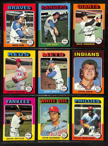 1975 Topps Baseball Complete Set (660) Aaron,
