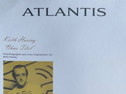 Keith Haring Lithograph Coa Signed In Pen Numbered In Pencil Stamp