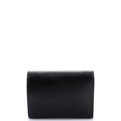 Saint Laurent Cassandra Chain Shoulder Bag Leather Small