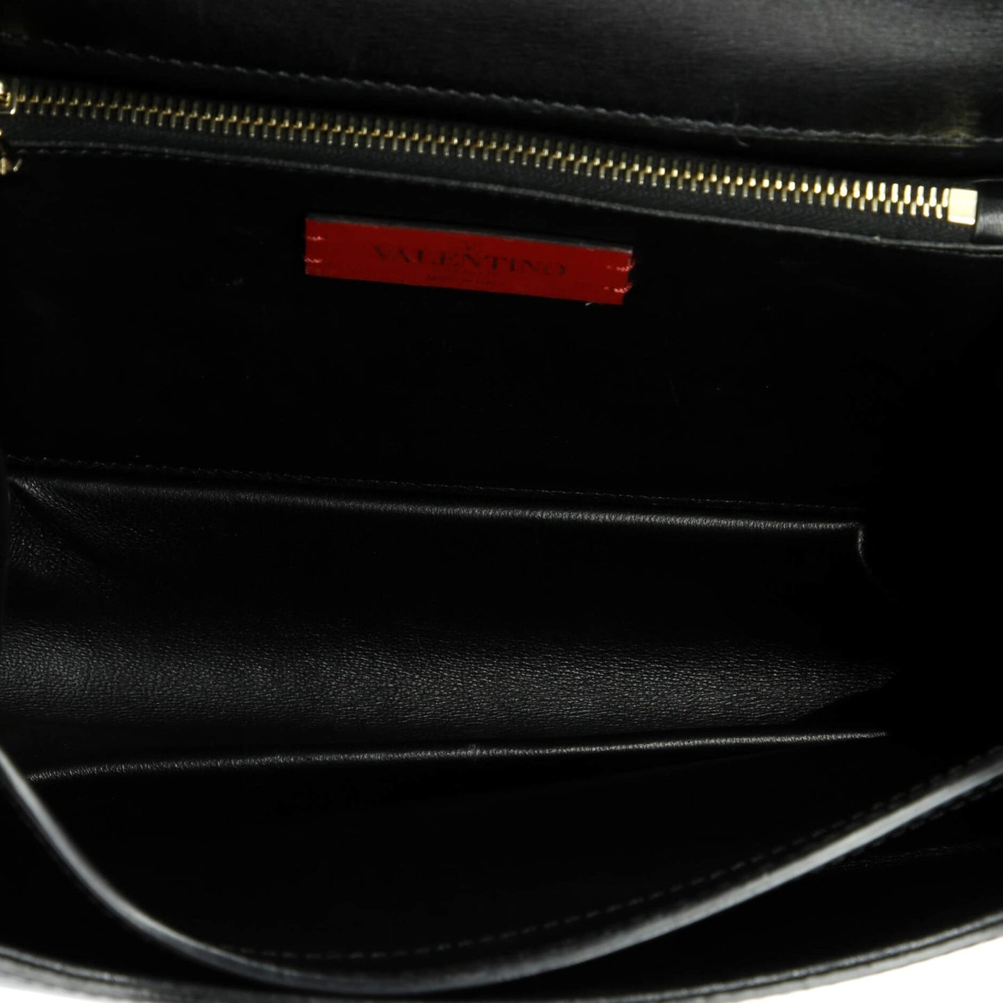 Valentino Garavani Rockstud Flip Lock Flap Top Handle Bag Leather Small