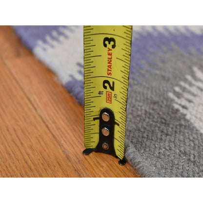 8'10''X12'2'' Beige Flat Weave Durie Kilim Reversible Wool Hand Woven Rug