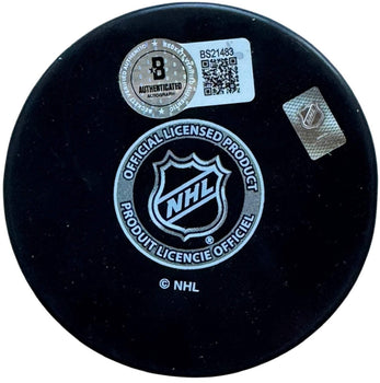 (Beckett) Paul Maurice Autographed Panthers Official Puck
