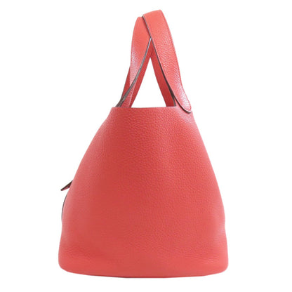 Clemence HERMES Picotin Lock MM SilverHardware Handbag Taurillon