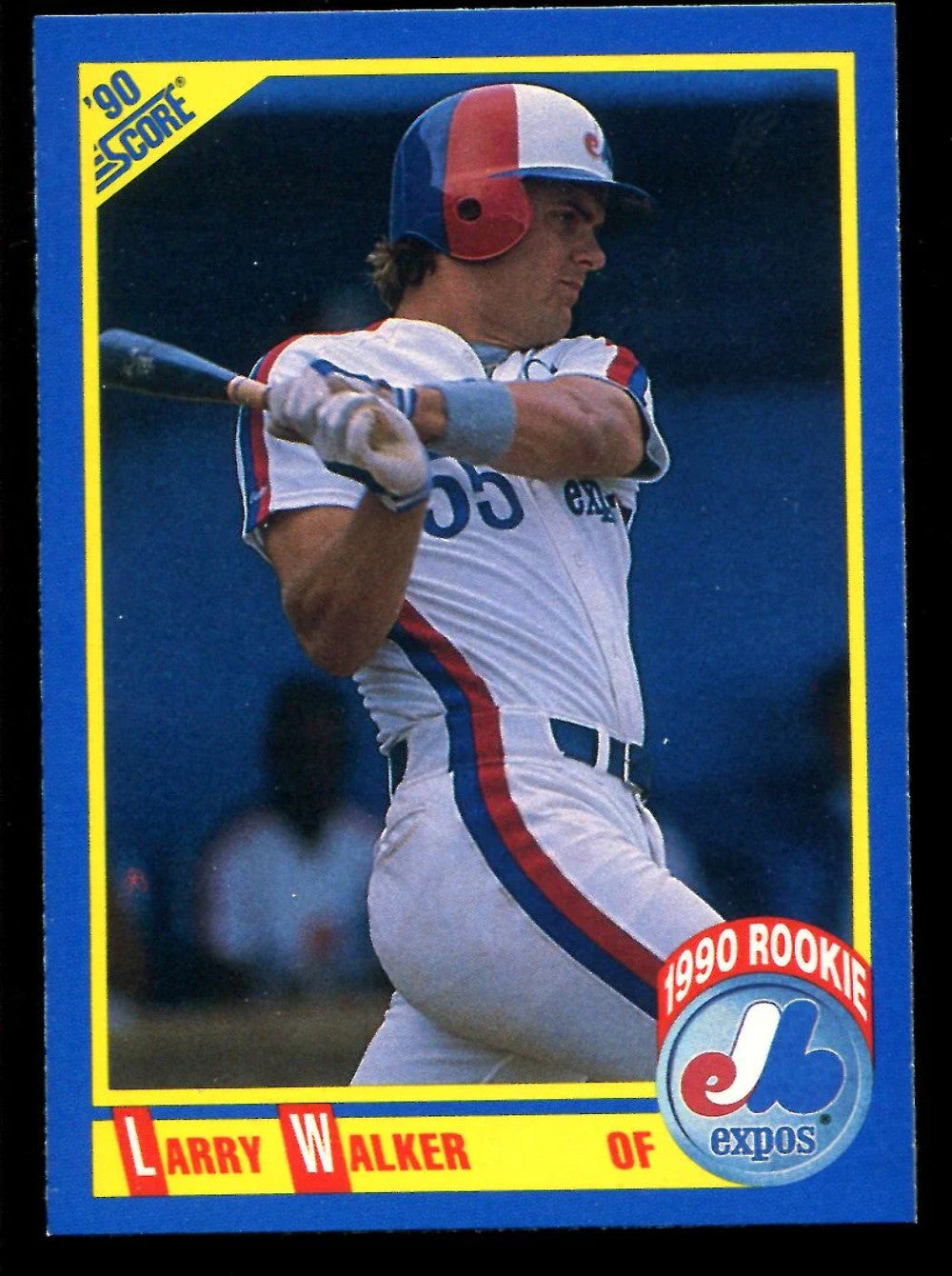 Larry Walker Unsigned 1990 Score Investment Lot