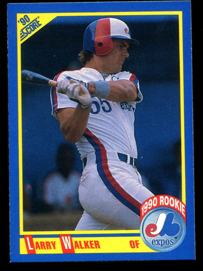 Larry Walker Unsigned 1990 Score Investment Lot