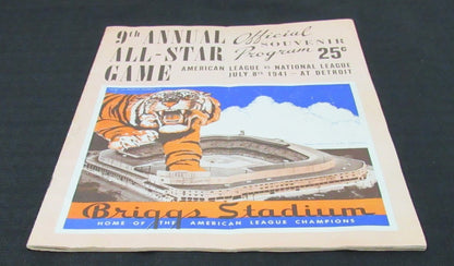 1941 All Star Signed/Auto (20) Program 10 Hofers