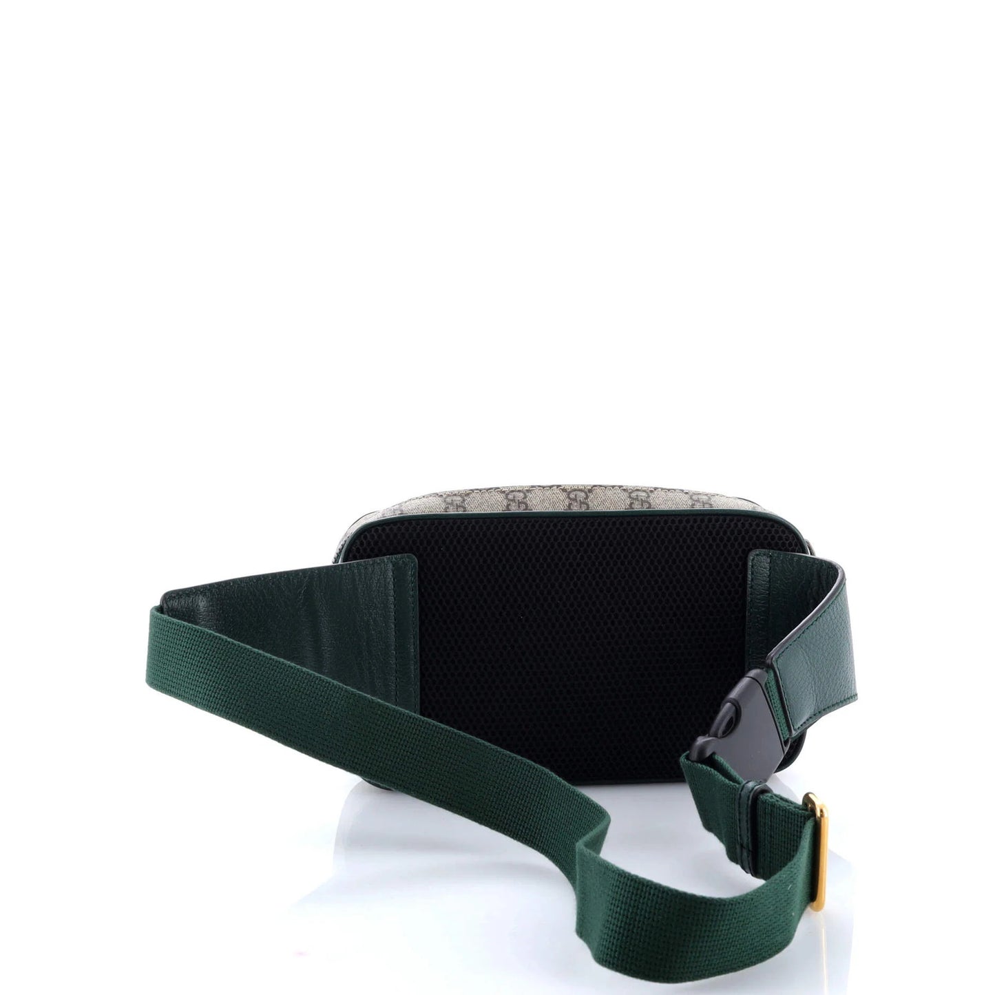 Gucci Front Zip Belt Bag Gg Coated Canvas And Quilted Mini Gg Canvas Medium