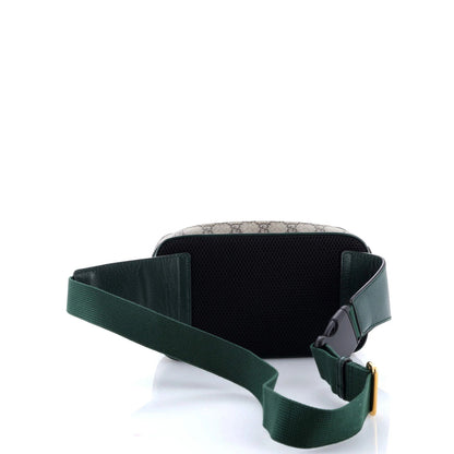 Gucci Front Zip Belt Bag Gg Coated Canvas And Quilted Mini Gg Canvas Medium