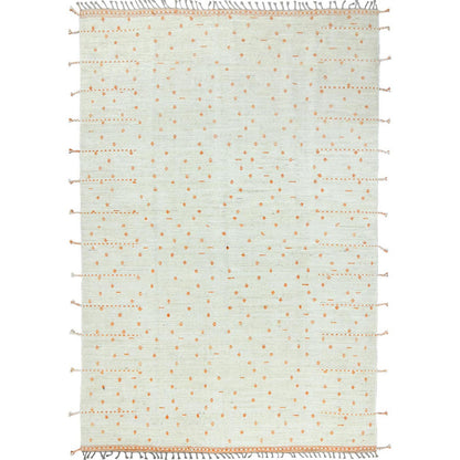 10'X14'4" Ivory Moroccan Berber Organic Wool Hand Knotted Oriental Rug