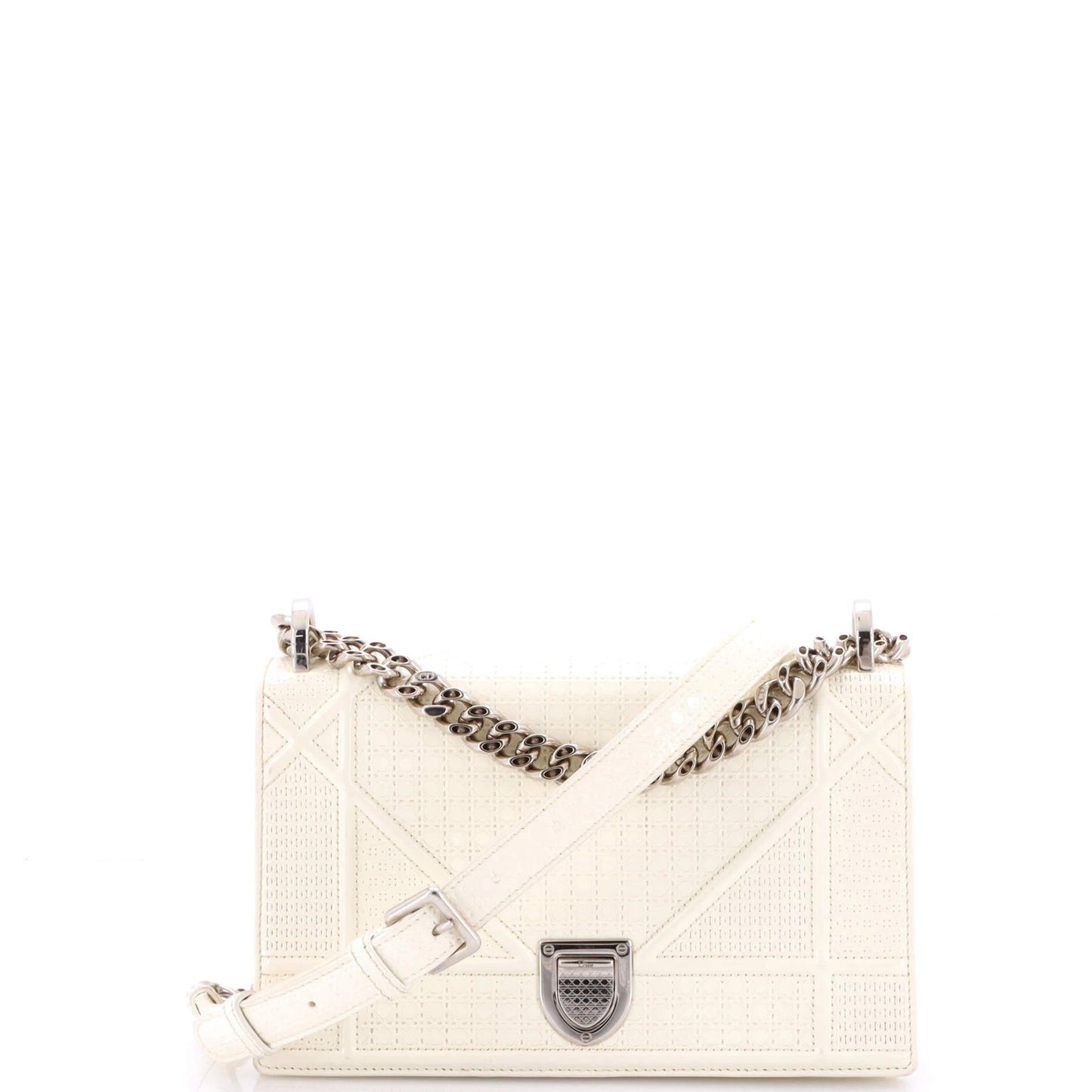 Christian Dior Diorama Flap Bag Cannage Embossed Calfskin Small