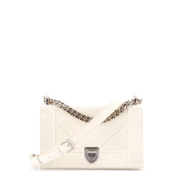 Christian Dior Diorama Flap Bag Cannage Embossed Calfskin Small