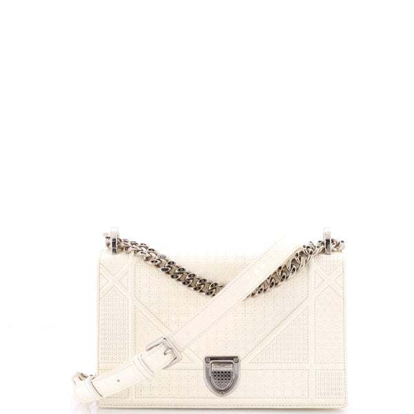 Christian Dior Diorama Flap Bag Cannage Embossed Calfskin Small