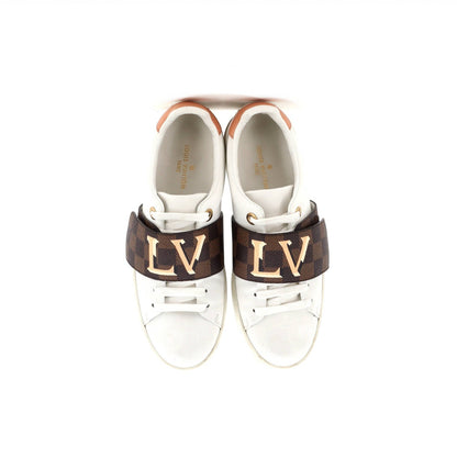 Louis Vuitton Women'S Frontrow Sneakers Leather With Damier