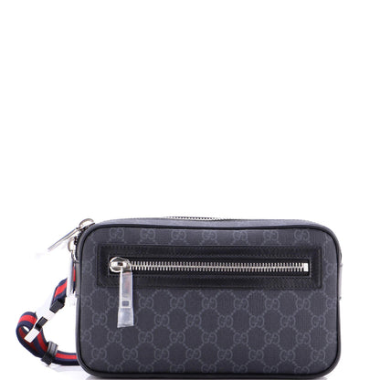 Gucci Soft Zip Belt Bag Gg Coated Canvas Small