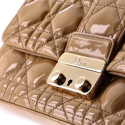 Christian Dior New Lock Pouch Cannage Quilt Patent Mini