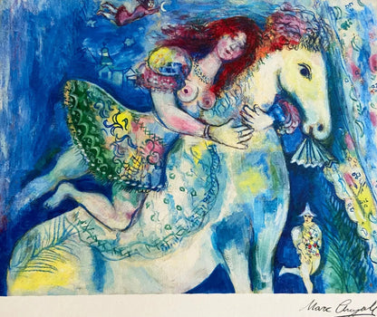 Marc Chagall Lithograph Mourlot Coa Signed Published