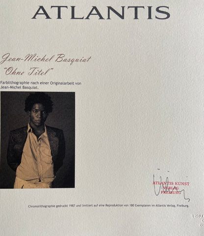 Jean-Michel-Basquiat, Lithograph Coa - Original Signed Numbered In Pencil
