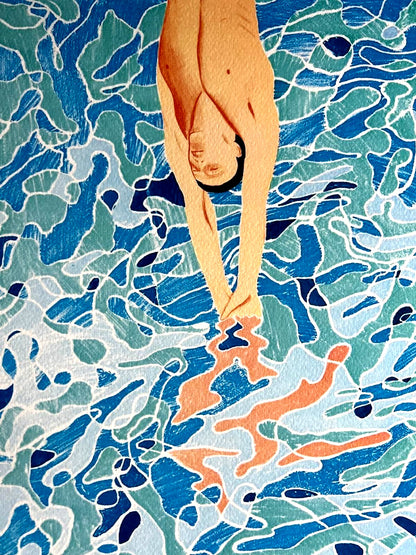 David Hockney Lithograph Coa Signed (Hand-Numbered Limited)