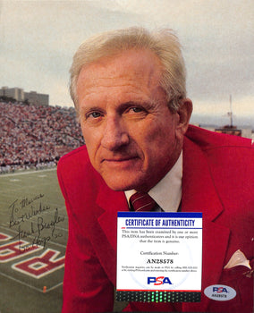 Frank Broyles Signed/Inscr 8X10 Magazine Photo