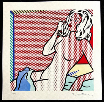 Roy Lichtenstein Lithograph Coa Hand Numbered