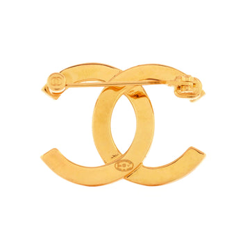 Chanel Cc Paris Button Brooch Metal