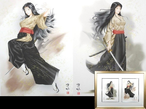 Senko Takahashi "Swordswoman" Signed Original