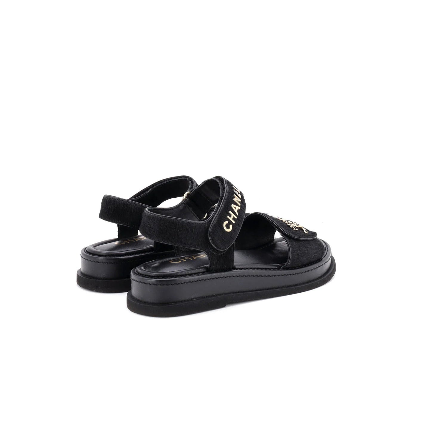 Chanel Women'S Dad Sandals Pony Hair