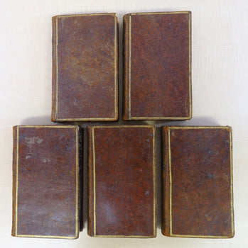1781 - Oeuvres compltes de M. Helvetius - 1st Edition - Complete Set of 5 Volumes