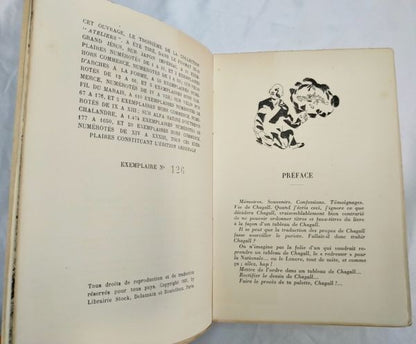 Marc Chagall Ma Vie 1931 First Edition Limited No.126 Illustrated French Book
