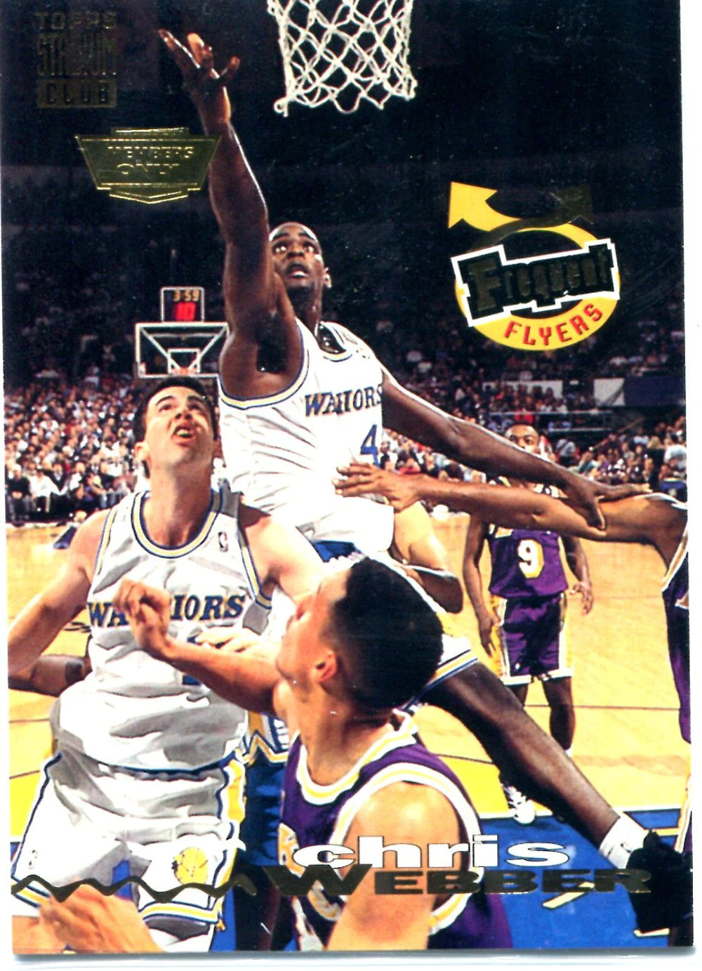 Chris Webber 1994 Topps Stadium Club Frequent Flyers/Members Only Card