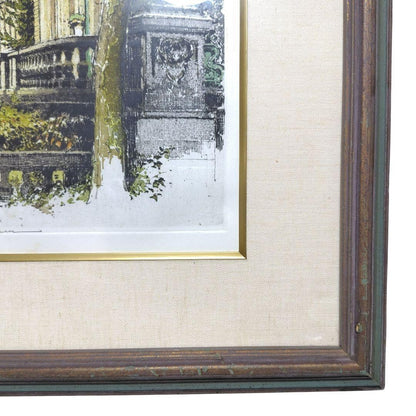 Robert Kasimir Color Etching "New York Empire State Building" Signed, Framed