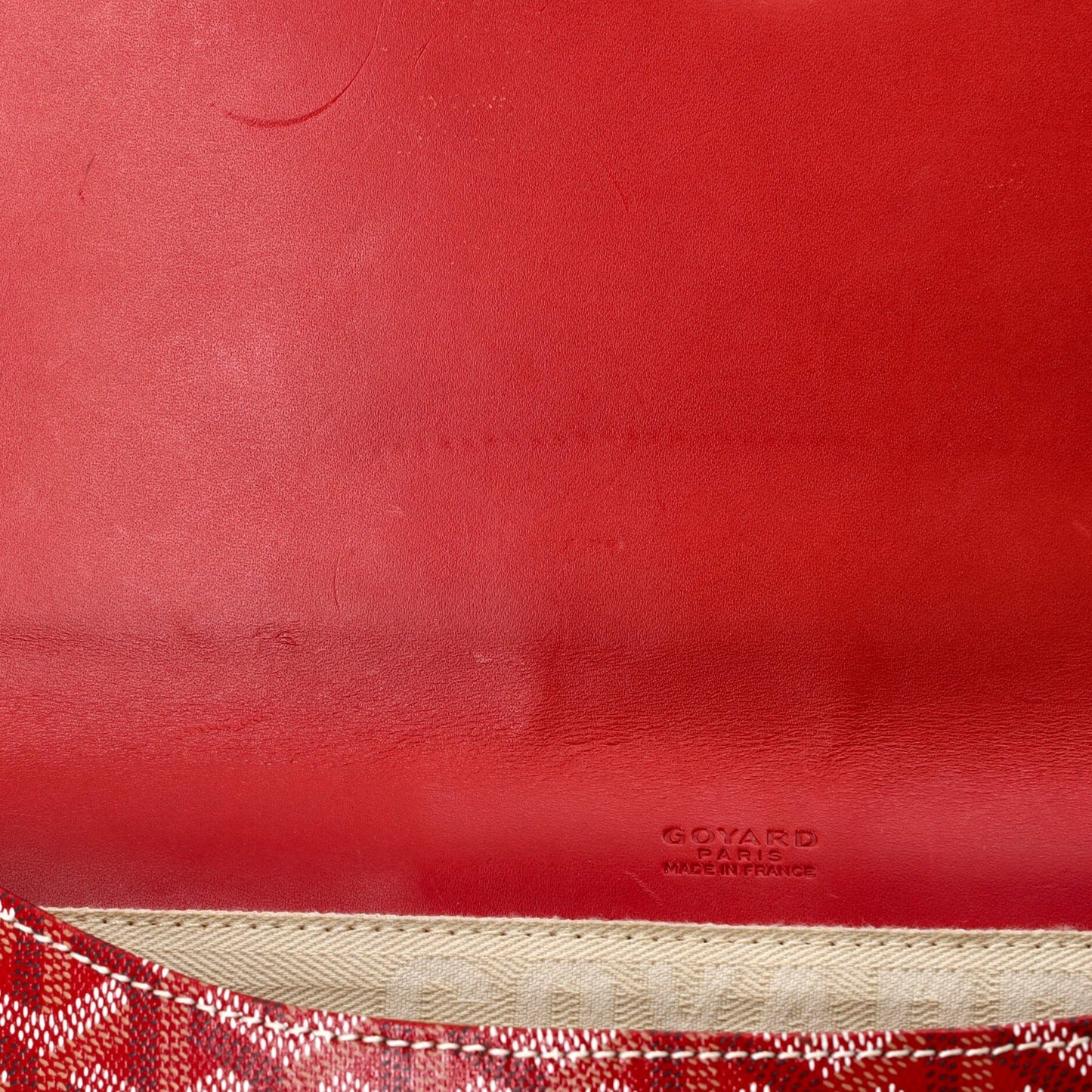 Goyard Monte Carlo Clutch Coated Canvas Mm