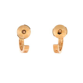 Cartier Love Hoop Earrings 18K Yellow Gold Small