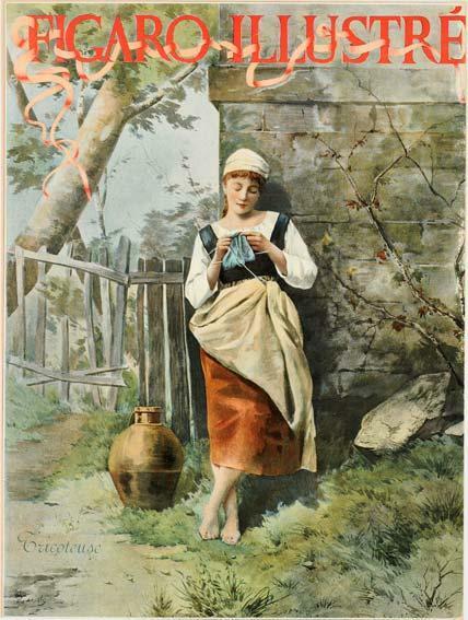 Figaro Illustre 1898 Original Vintage Poster At Tricoteuse By Lacoste For