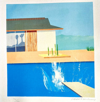 David Hockney Lithograph Handmade Coa Signed Op Numbered By Hand **