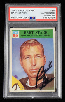 1966 Philadelphia #88 Bart Starr Hof Autographed