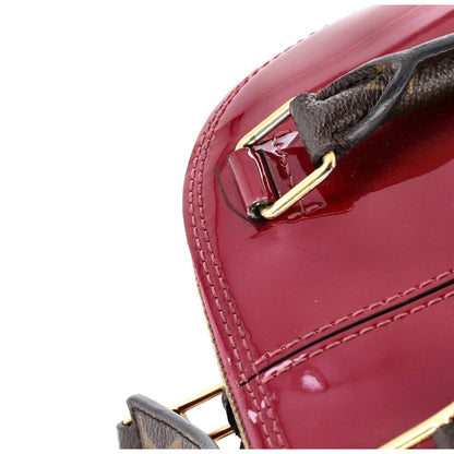 Louis Vuitton Alma Handbag Vernis With Monogram Canvas Bb