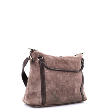Louis Vuitton Antheia Ixia Handbag Suede Mm