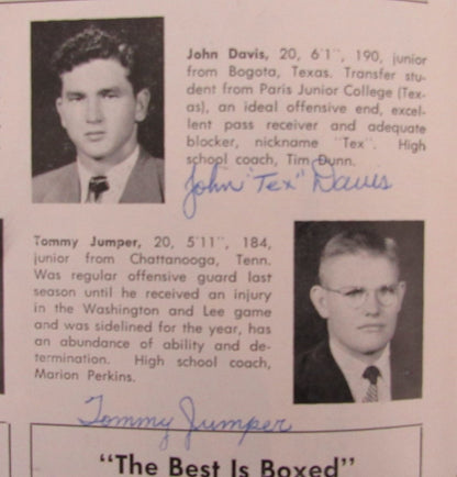 1951 Tennessee Vs. Mississippi College Football Program Signed By (36) 192267