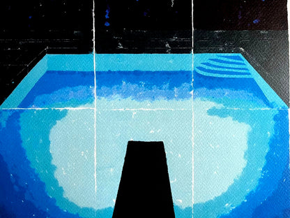 David Hockney Lithograph 'Midnight' Coa Signed